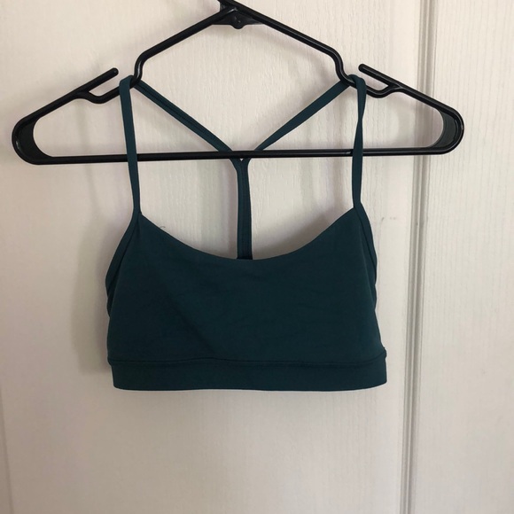 Lululemon Y bra teal sports bra - Picture 2 of 4